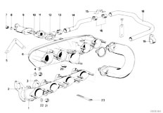 E12 520i M10 Sedan / Engine Intake Manifold System