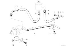E21 318i M10 Sedan / Steering/  Hydro Steering Oil Pipes