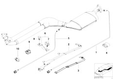 E36 323ti M52 Compact / Exhaust System Lambda Probe Fixings