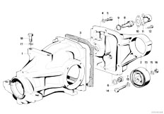 E30 320i M20 Cabrio / Rear Axle/  Final Drive Cover Trigger Contact