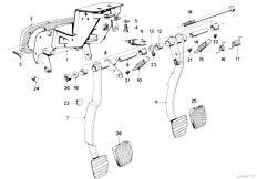 E30 325e M20 4 doors / Pedals/  Pedals Stop Light Switch