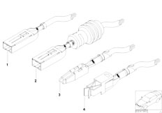 E36 320i M52 Cabrio / Engine Electrical System/  Laminated Contacts Spring Contacts