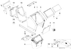 E39 M5 S62 Sedan / Vehicle Trim/  Rear Centre Console