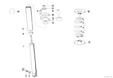 E30 M3 S14 2 doors / Rear Axle/  Single Components For Rear Spring Strut