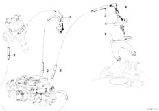 E12 525 M30 Sedan / Engine/  Vacum Control-2