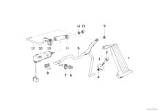 E34 525td M51 Touring / Pedals/  Acc Pedal Acceler Pedal Assy Potentiom