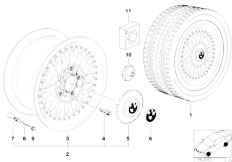 E36 316i 1.6 M43 Compact / Wheels/  Cross Spoke Composite Wheel Styl 5