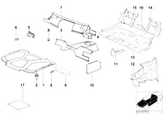 E36 320i M52 Cabrio / Vehicle Trim/  Sound Insulation