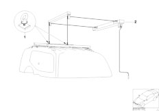 E46 330Ci M54 Cabrio / Universal Accessories/  Adapter Universal Lift For Hood