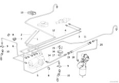 E36 325i M50 Cabrio / Brakes Brake Pipe Front Abs Asc T