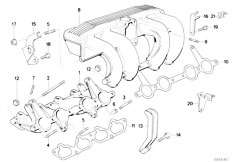 E30 318is M42 2 doors / Engine/  Intake Manifold System