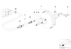Z3 Z3 M3.2 S50 Coupe / Brakes Power Brake Unit Depression-2
