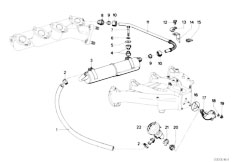 E12 518 M10 Sedan / Engine/  Emission Control