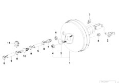 E36 M3 3.2 S50 Sedan / Brakes Power Brake Unit Depression