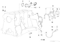 E36 318i M43 Cabrio / Engine/  Engine Block Mounting Parts