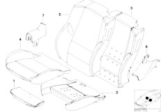 E46 318Ci N42 Cabrio / Seats/  Sports Seat Seat Cover