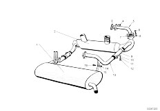 ISE 600 2 Zyl Sedan / Exhaust System Exhaust System