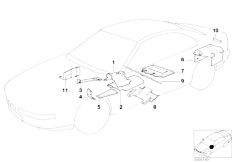 E31 850CSi S70 Coupe / Vehicle Trim/  Heat Insulation
