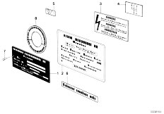 E30 325i M20 2 doors / Equipment Parts/  Label-2