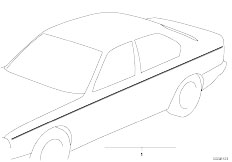 E30 325i M20 4 doors / Vehicle Trim/  Ornamental Strips-3