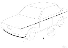 E21 316 M10 Sedan / Vehicle Trim Ornamental Strips-2