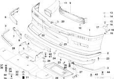 E36 M3 S50 Coupe / Vehicle Trim Front Bumper Trim M3 Gt