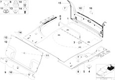 E39 528i M52 Sedan / Vehicle Trim/  Trunk Trim Panel