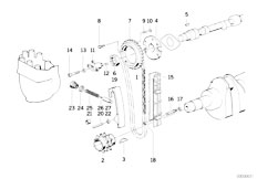 E32 735iL M30 Sedan / Engine Timing And Valve Train Timing Chain