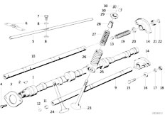 E32 730iL M30 Sedan / Engine Valve Timing Gear Cam Shaft