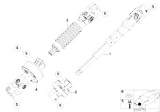 E46 328i M52 Touring / Steering/  Steer Col Lower Joint Assembly