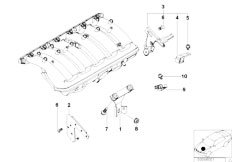 E46 325Ci M54 Cabrio / Engine/  Mounting Parts F Intake Manifold System