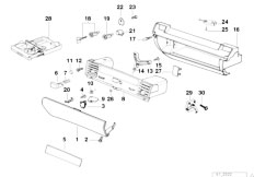 E36 M3 3.2 S50 Cabrio / Vehicle Trim Glove Box