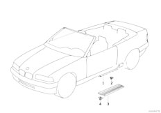 E36 318i M43 Cabrio / Vehicle Trim/  Cover Entrance