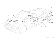 E36 318i M43 Cabrio / Vehicle Trim Heat Insulation