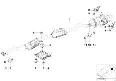 E46 323Ci M52 Cabrio / Exhaust System/  Exhaust System-2