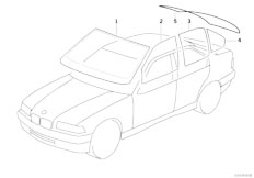 E36 320i M52 Coupe / Vehicle Trim/  Glazing