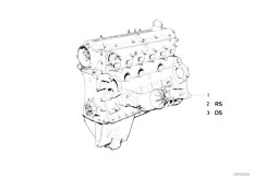 E32 730i M30 Sedan / Engine/  Short Engine