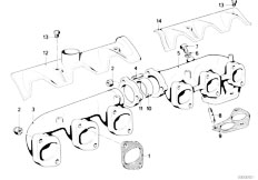 E12 525 M30 Sedan / Engine Exhaust Manifold-2