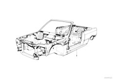 E30 318i M40 Cabrio / Bodywork Body Skeleton