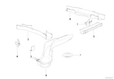 E31 850Ci M70 Coupe / Bodywork/  Rear Floor Parts