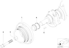 E46 330Ci M54 Cabrio / Engine/  Belt Drive Vibration Damper