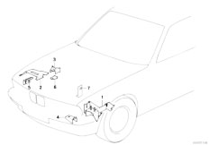 E34 525td M51 Touring / Bodywork Front Body Bracket-2