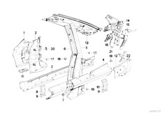 E30 316i M10 4 doors / Bodywork/  Single Components For Body Side Frame-2