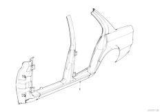 E30 316i M10 4 doors / Bodywork/  Body Side Frame