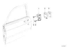 E12 520 M10 Sedan / Bodywork/  Front Door Striker Plate