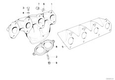 E36 316g M43 Compact / Engine/  Exhaust Manifold