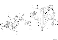 E30 M3 S14 Cabrio / Vehicle Trim/  Door Window Lifting Mechanism Electr