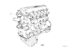 E34 525tds M51 Sedan / Engine Short Engine