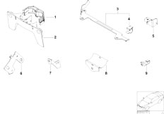 E53 X5 4.4i M62 SAV / Engine Electrical System Cable Holder Covering