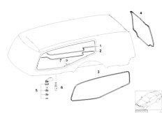 E46 330Ci M54 Cabrio / Universal Accessories/  Hood Parts Body